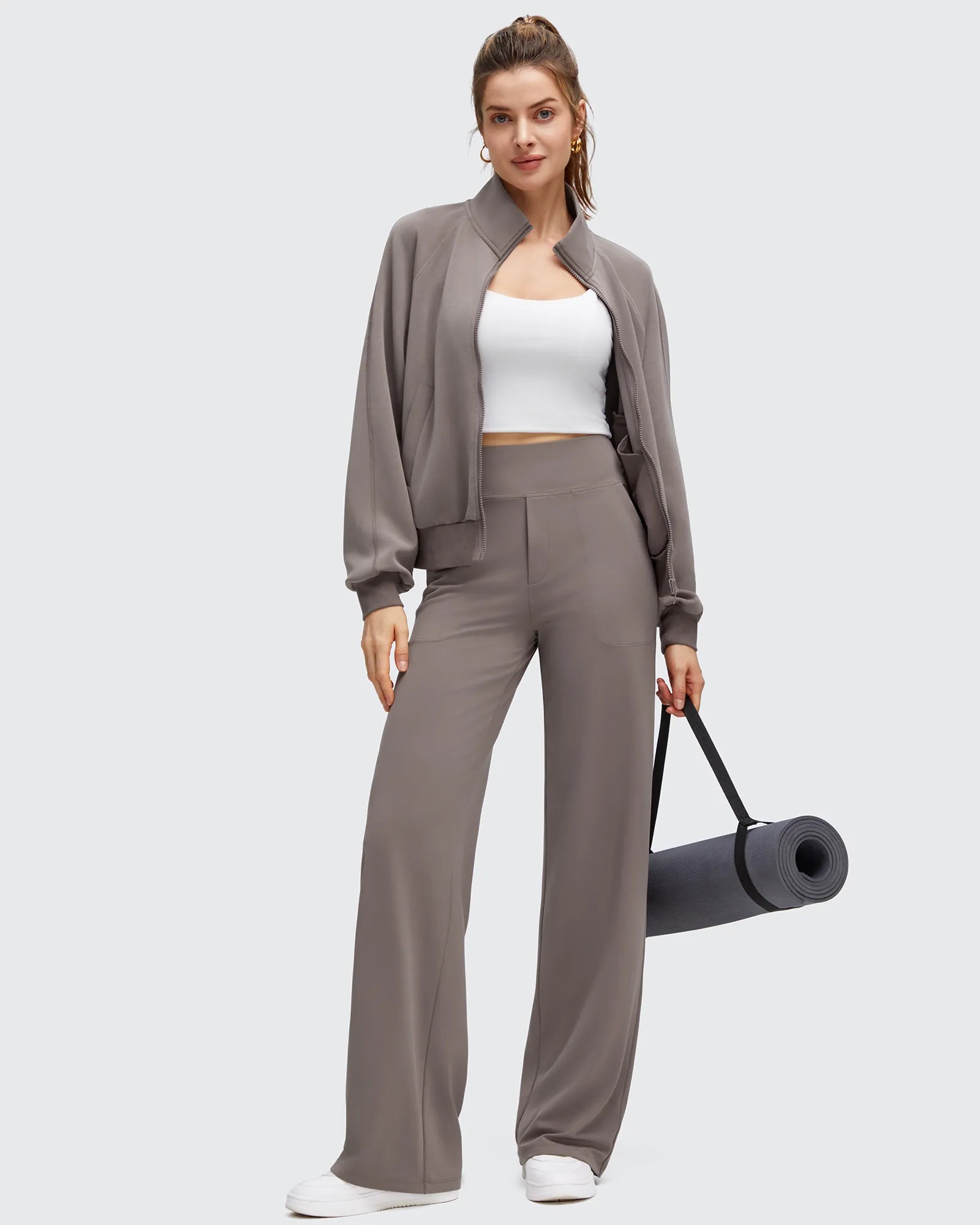 G4Free - BareFeel High Stretch Wide Leg Yoga Pants -GF25J622EA-S