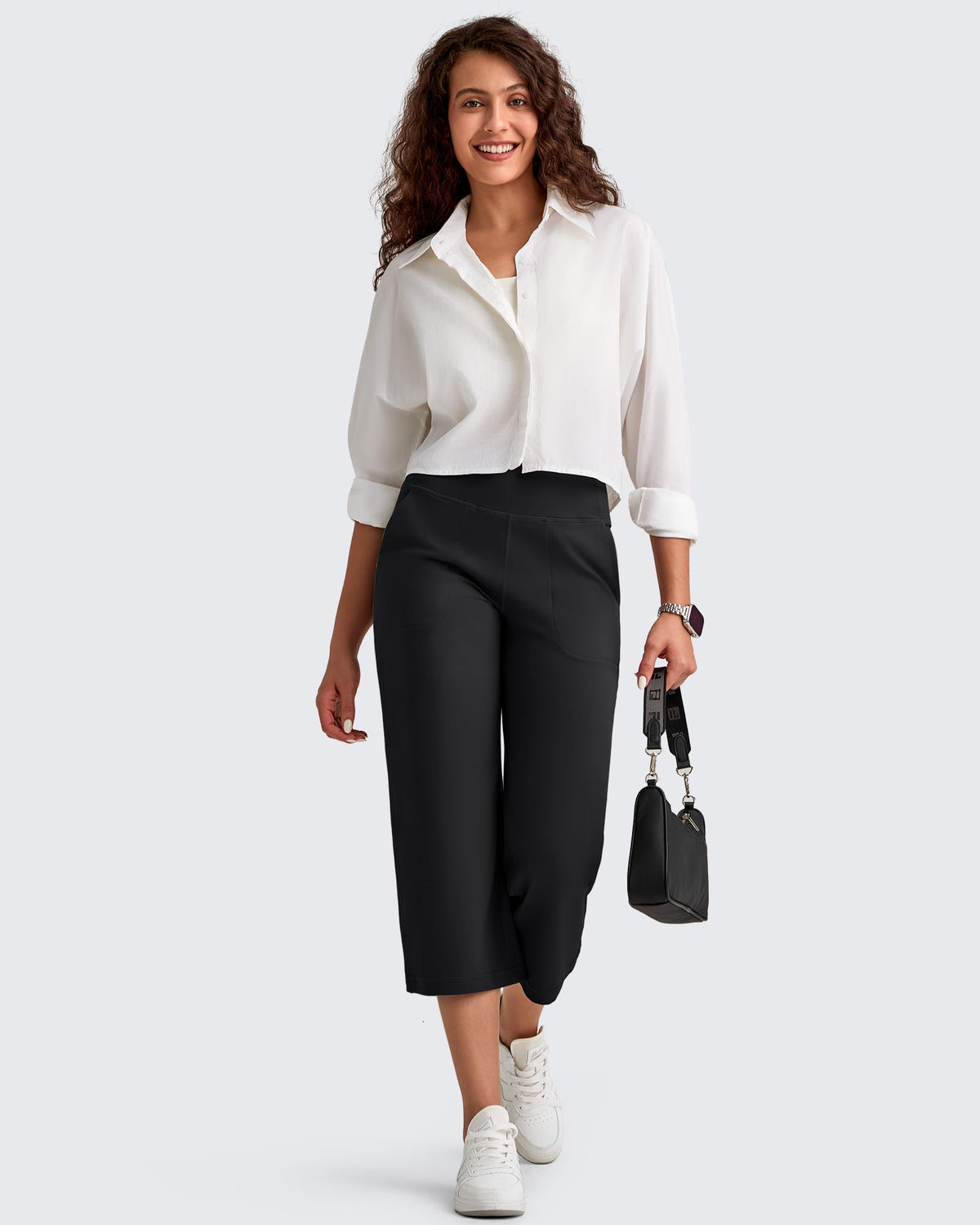 G4Free - BareFeel High Waist Capri Pants -GF25J494AA-S