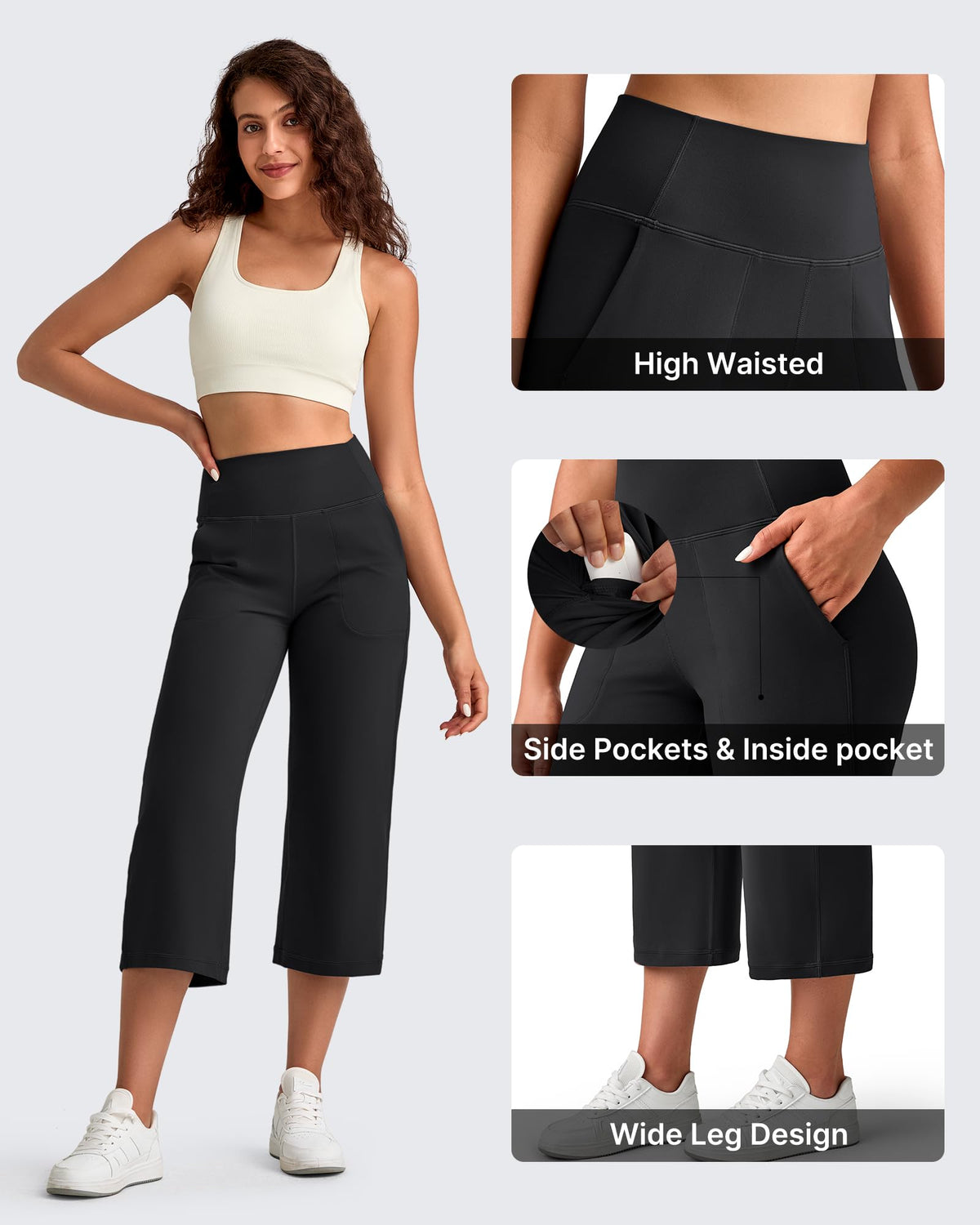 G4Free - BareFeel High Waist Capri Pants -GF25J494AA-S