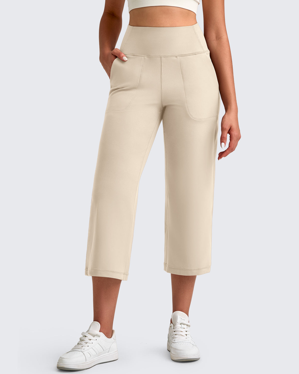 G4Free - BareFeel High Waist Capri Pants -GF25J494BA-S