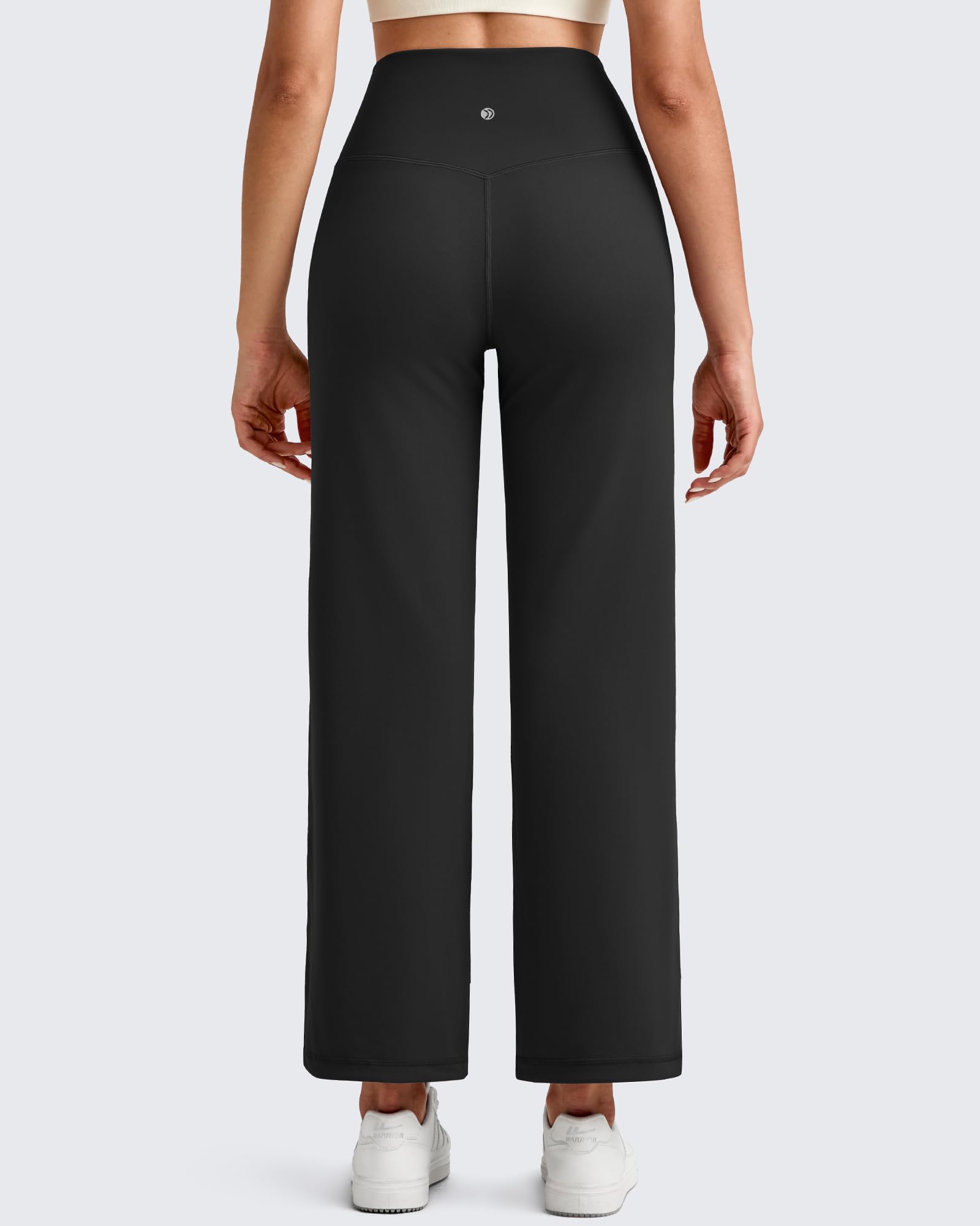 G4Free - BareFeel High Waist Wide Leg Ankle Length Pants -GF25J487AF-XS