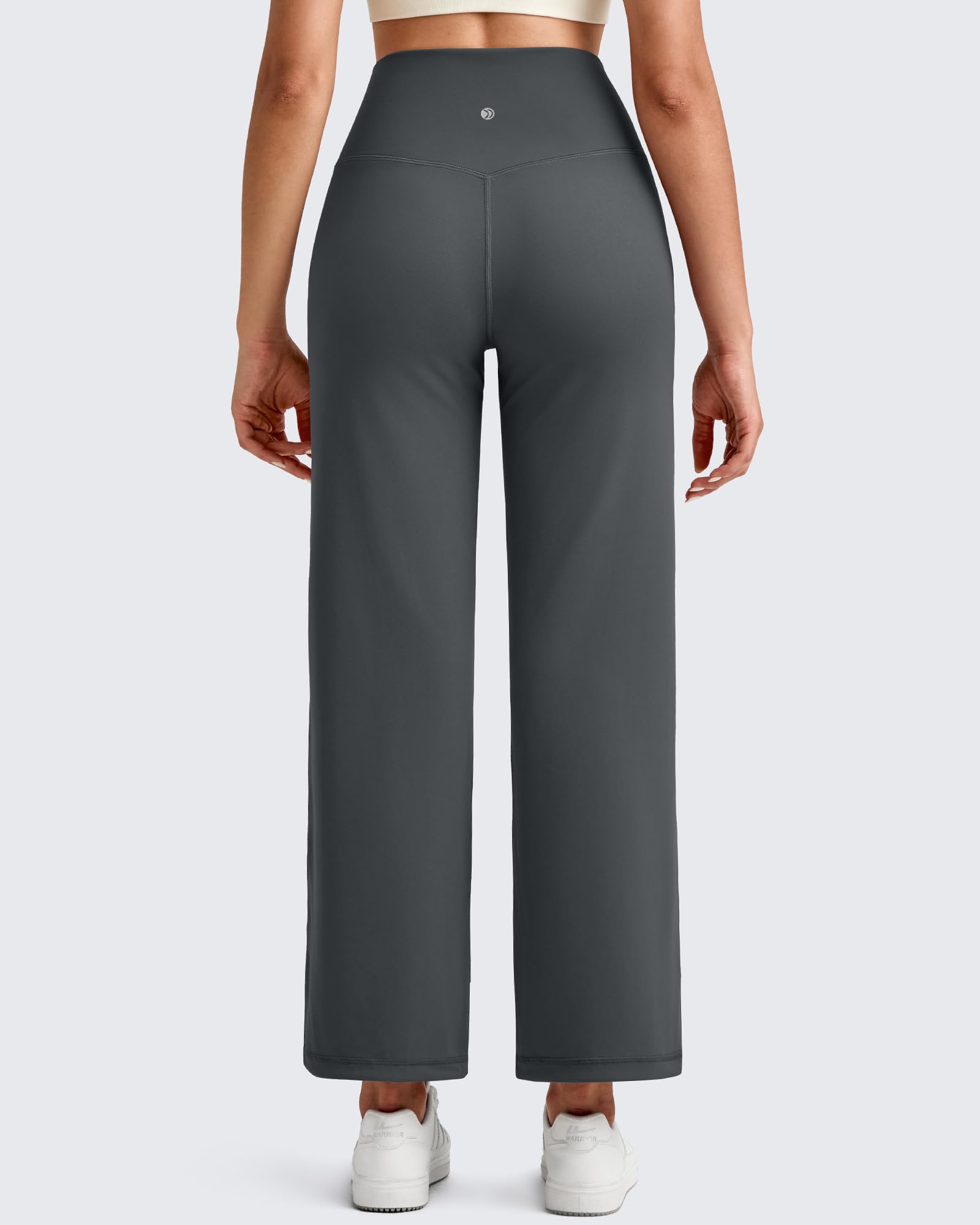G4Free - BareFeel High Waist Wide Leg Ankle Length Pants -GF25J487AF-XS