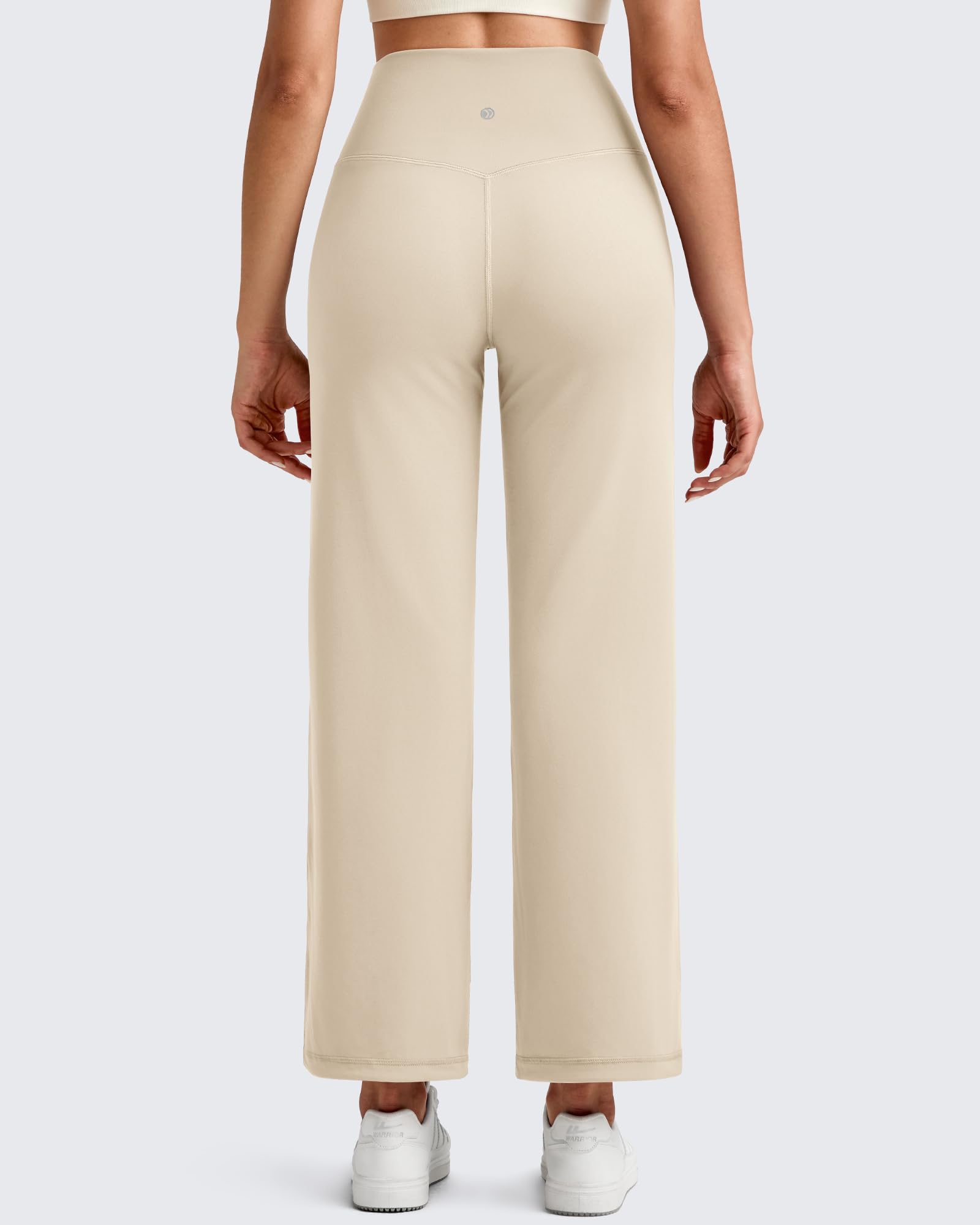 G4Free - BareFeel High Waist Wide Leg Ankle Length Pants -GF25J487AF-XS