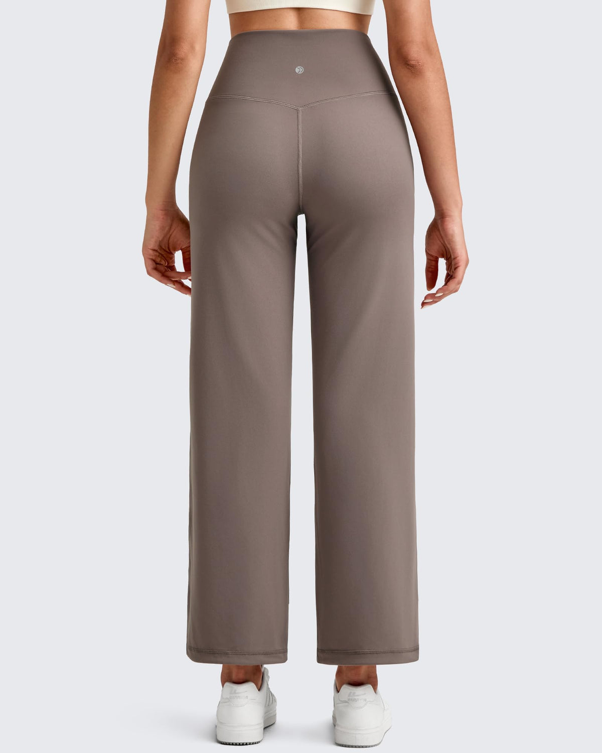 G4Free - BareFeel High Waist Wide Leg Ankle Length Pants -GF25J487AF-XS