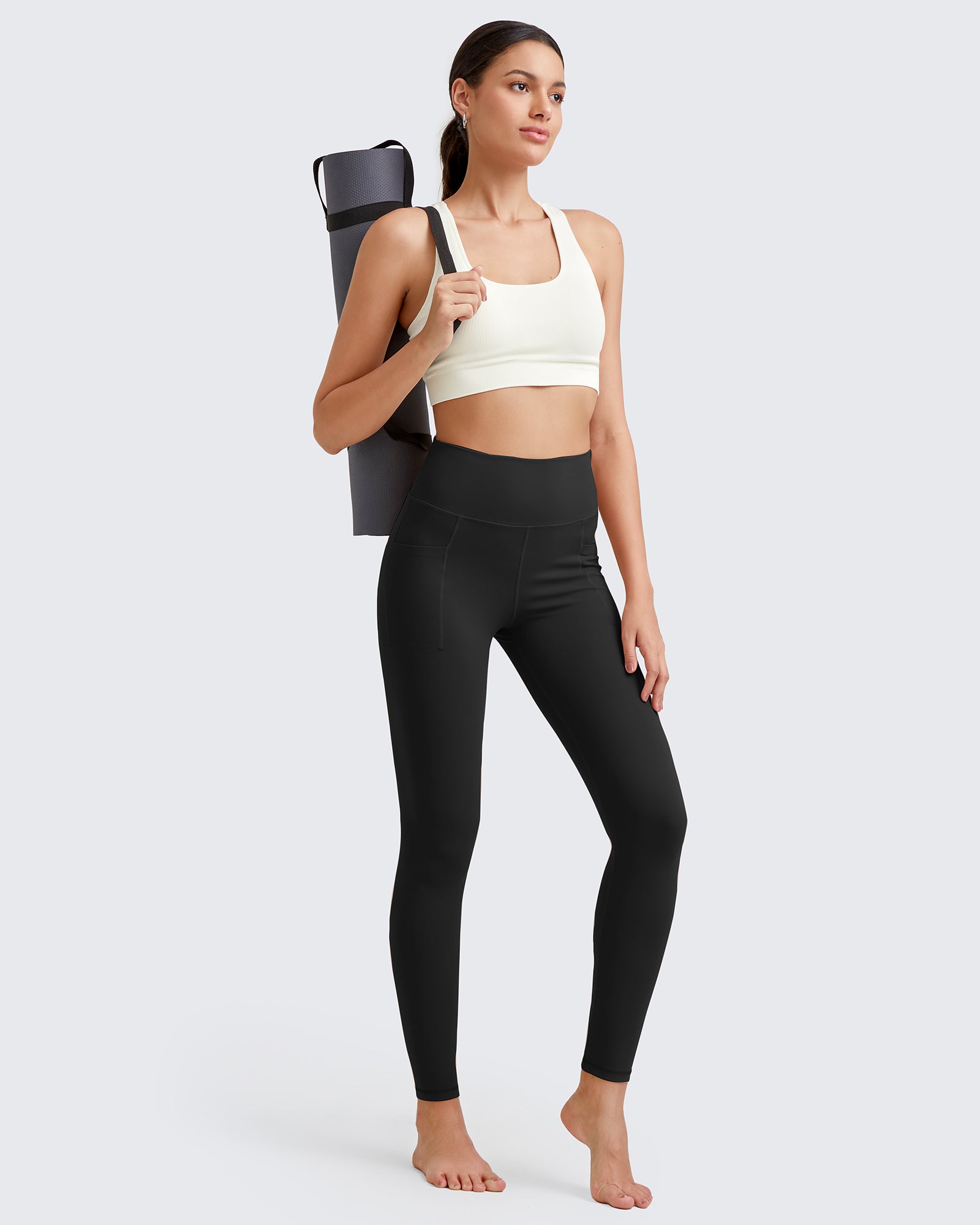 G4Free - BareFeel High-Waist Workout Yoga Leggings -GF24A334AF-XS