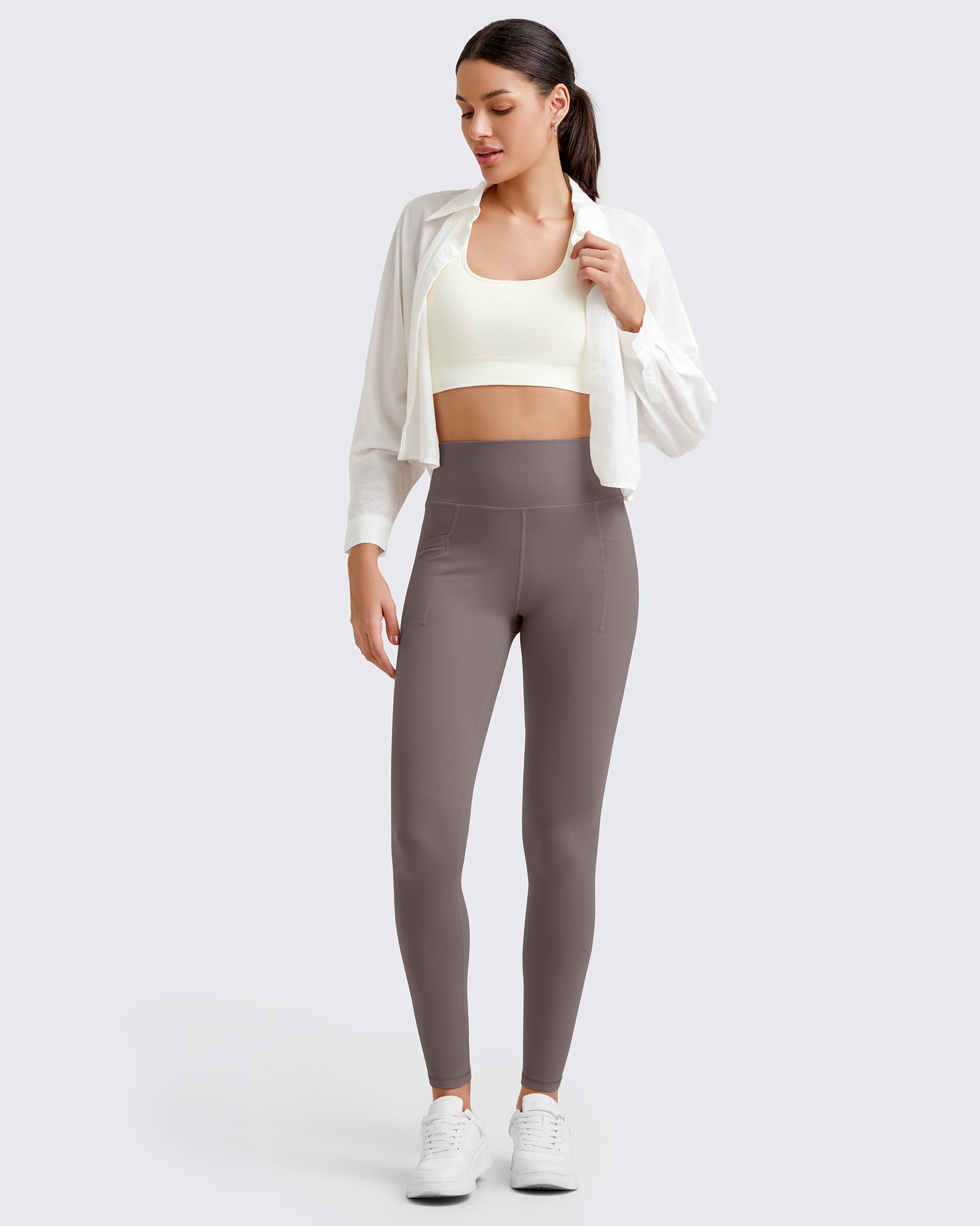 G4Free - BareFeel High-Waist Workout Yoga Leggings -GF24A334AF-XS