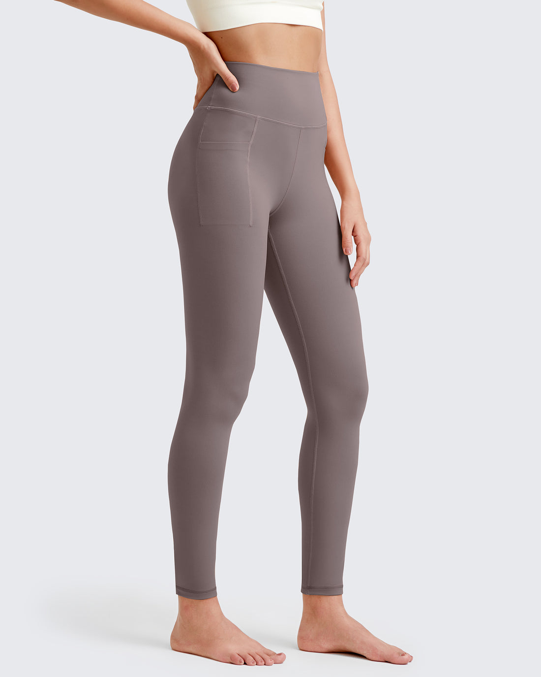 G4Free - BareFeel High-Waist Workout Yoga Leggings -GF25A376CF-XS