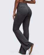 G4Free - BareFeel High Waisted Pockets Flare Dress Pants -GF25A548DF-XS
