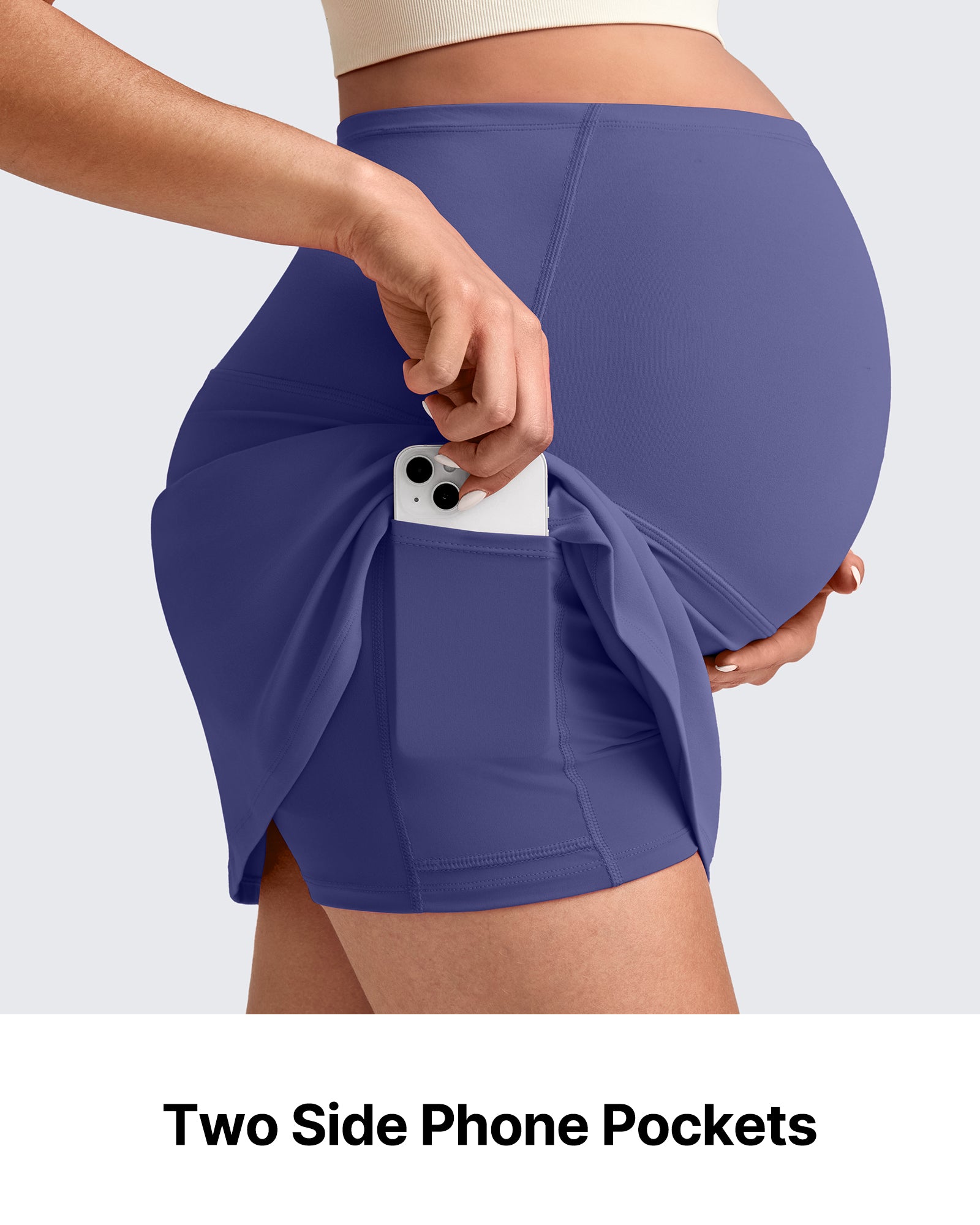 G4Free - BareFeel Inner Shorts Maternity Workout Skirt -GF25HY520AA-S