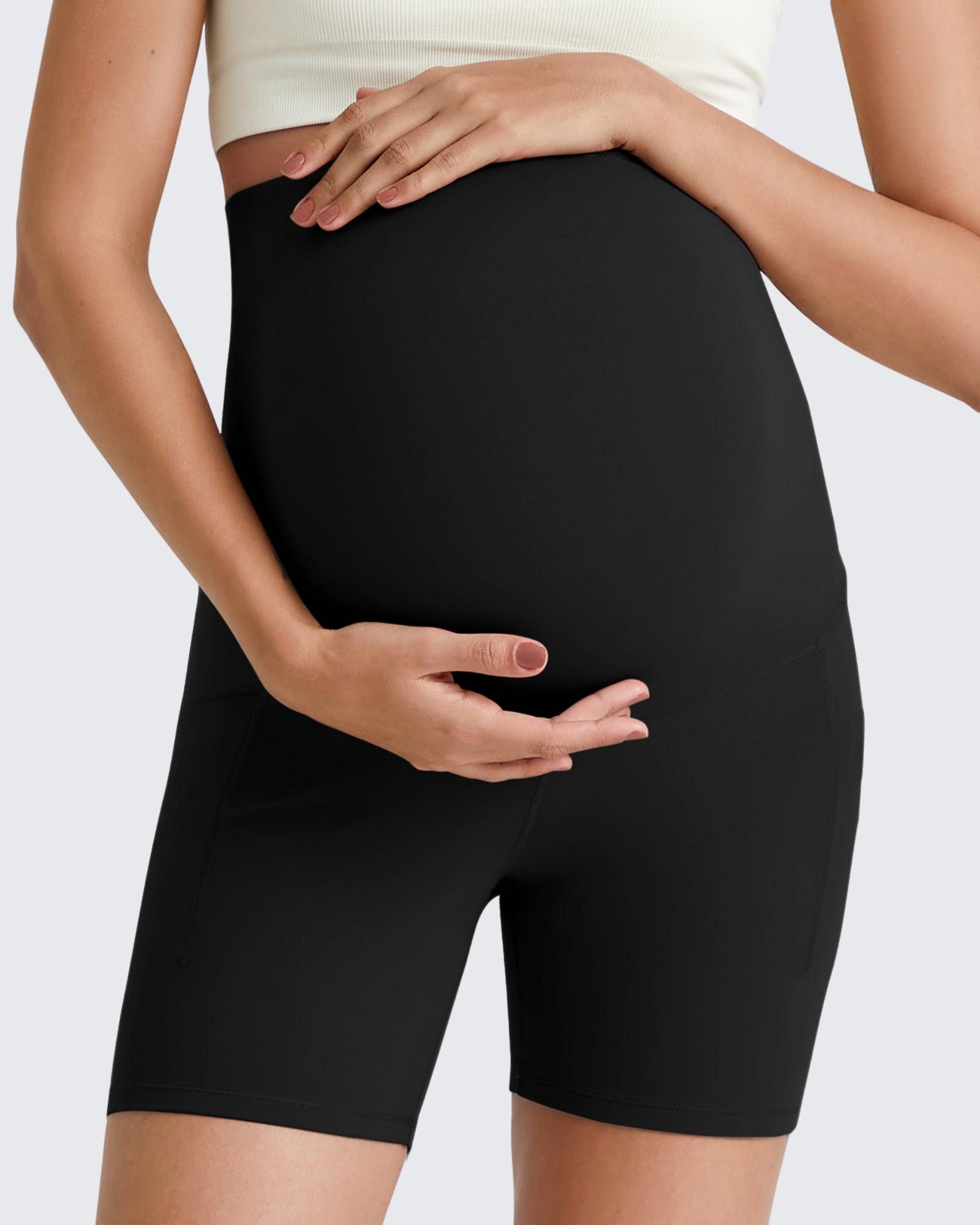 G4Free - BareFeel Maternity Athletic Legging Shorts 5'' -GF25AY336AA-S