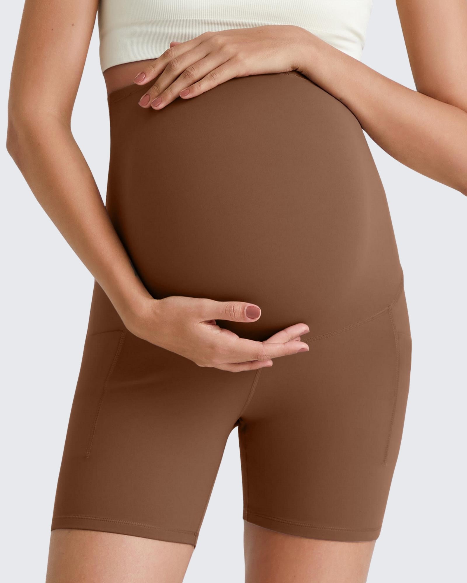 G4Free - BareFeel Maternity Athletic Legging Shorts 5'' -GF25AY336CA-S