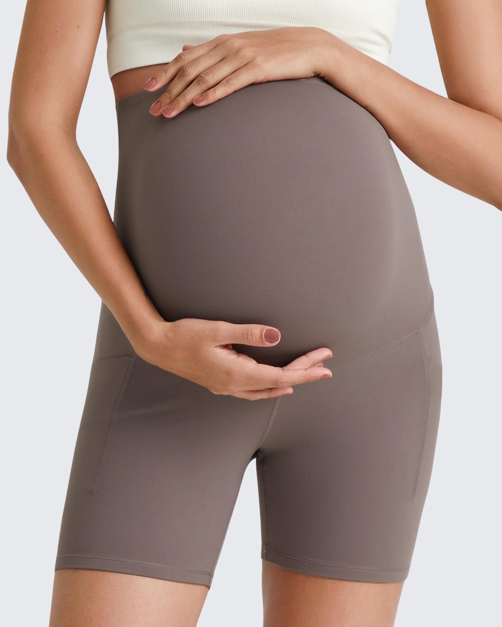 G4Free - BareFeel Maternity Athletic Legging Shorts 5'' -GF25AY336DA-S