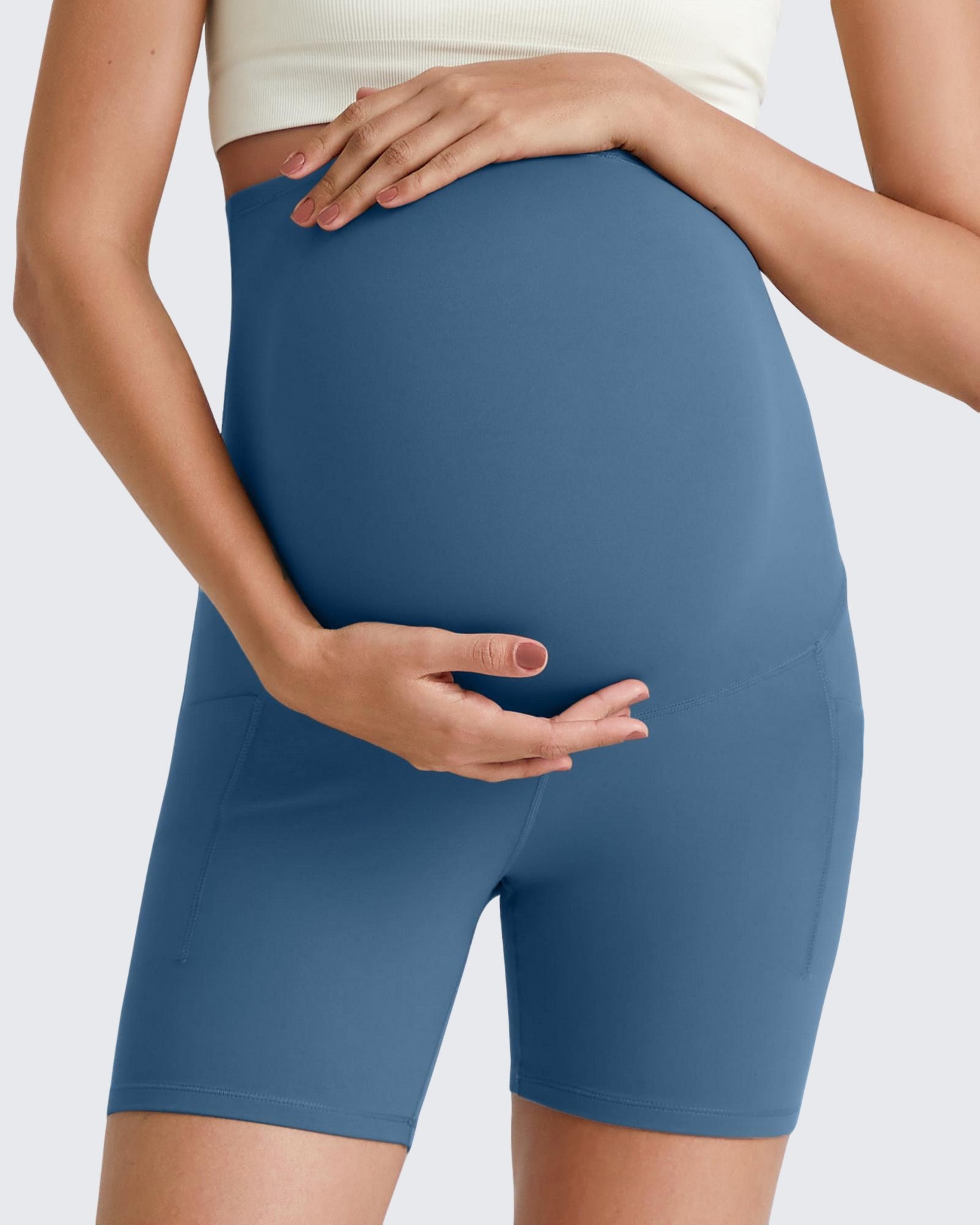 G4Free - BareFeel Maternity Athletic Legging Shorts 5'' -GF25AY336EA-S