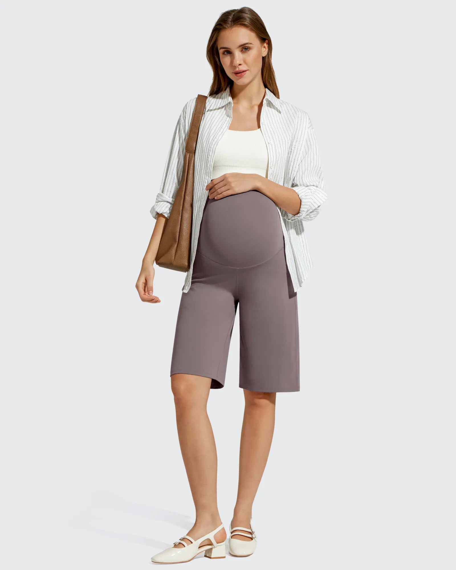G4Free - BareFeel Maternity Bermuda Wide Leg Shorts -GF26EY793A001A-S