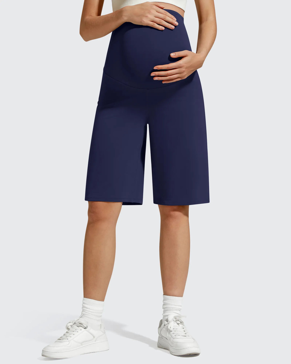 G4Free - BareFeel Maternity Bermuda Wide Leg Shorts -GF26EY793D018A-S