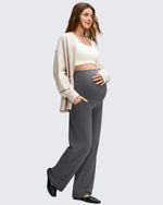 G4Free - BareFeel Maternity Casual Pockets Wide-Leg Pants -GF25JY593AF-XS
