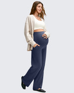 G4Free - BareFeel Maternity Casual Pockets Wide-Leg Pants -GF25JY593AF-XS