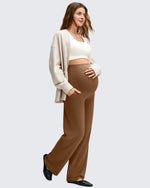 G4Free - BareFeel Maternity Casual Pockets Wide-Leg Pants -GF25JY593AF-XS