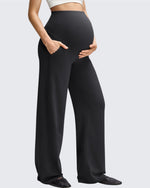 G4Free - BareFeel Maternity Casual Pockets Wide-Leg Pants -GF25JY593AF-XS