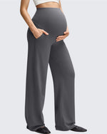 G4Free - BareFeel Maternity Casual Pockets Wide-Leg Pants -GF25JY593BF-XS