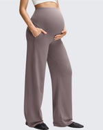 G4Free - BareFeel Maternity Casual Pockets Wide-Leg Pants -GF25JY593CF-XS
