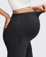G4Free - BareFeel Maternity Pockets Dress Flare Leggings -GF25AY605AF-XS