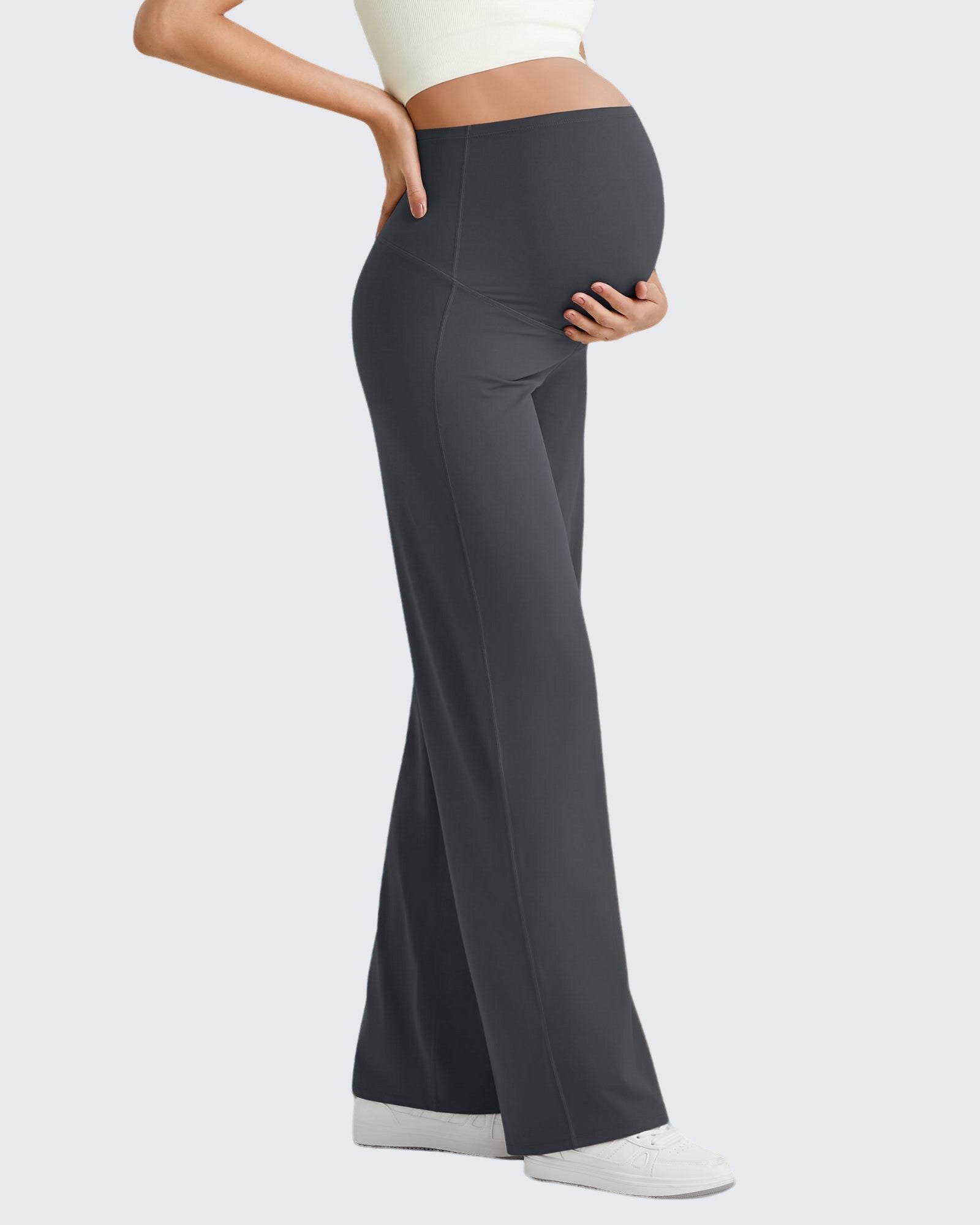 G4Free - BareFeel Maternity Wide Leg Dress Pants -GF24JY347BA-S