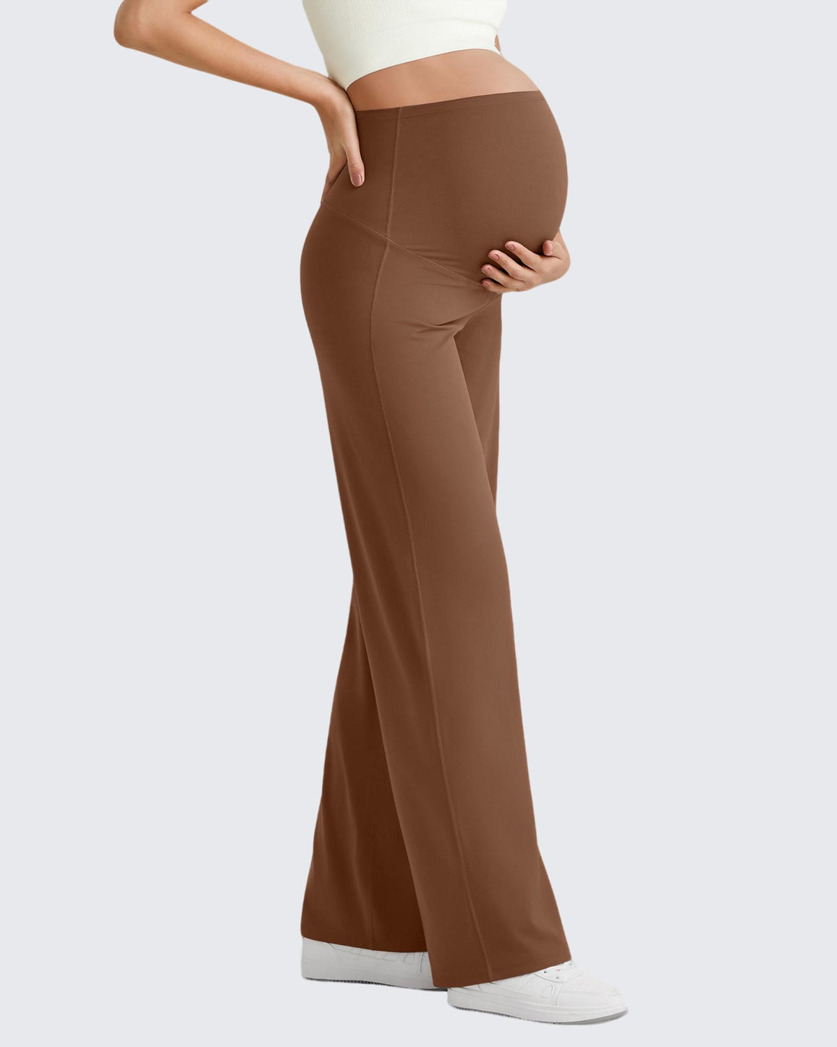 G4Free - BareFeel Maternity Wide Leg Dress Pants -GF24JY347FA-S