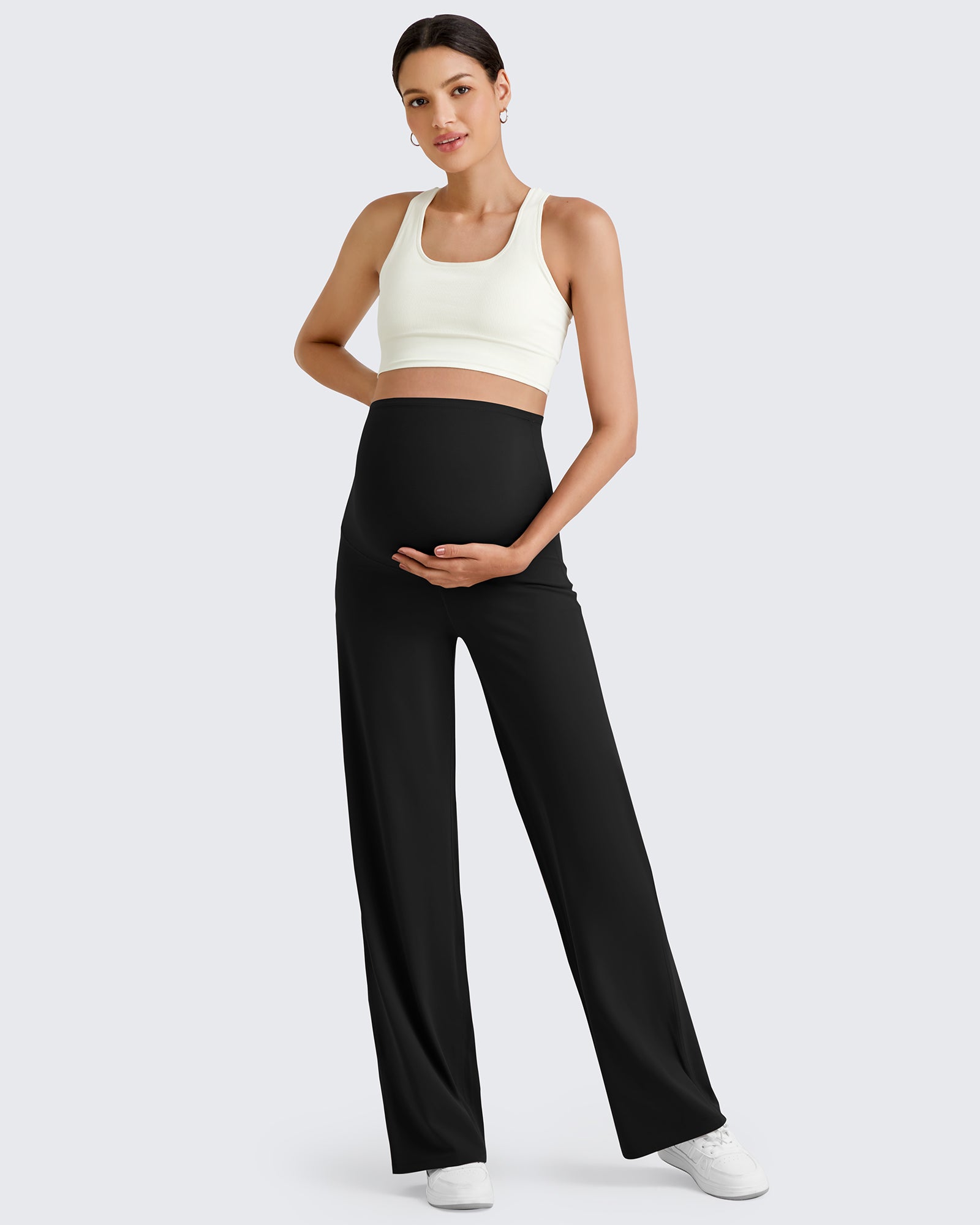 G4Free - BareFeel Maternity Wide Leg Dress Pants -GF24JY347FA-S