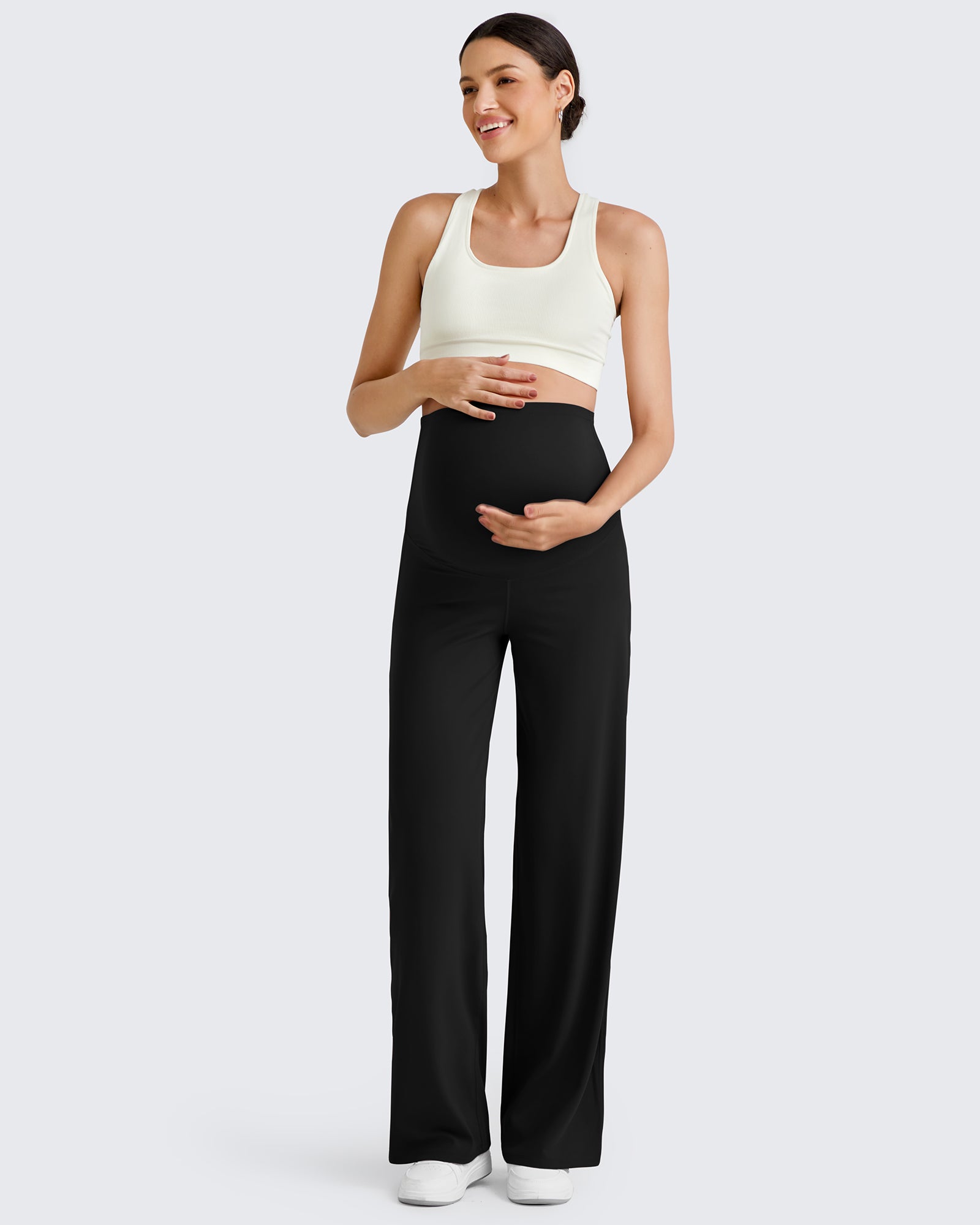 G4Free - BareFeel Maternity Wide Leg Dress Pants -GF24JY347FA-S