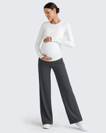 G4Free - BareFeel Maternity Wide Leg Dress Pants -GF24JY347FA-S