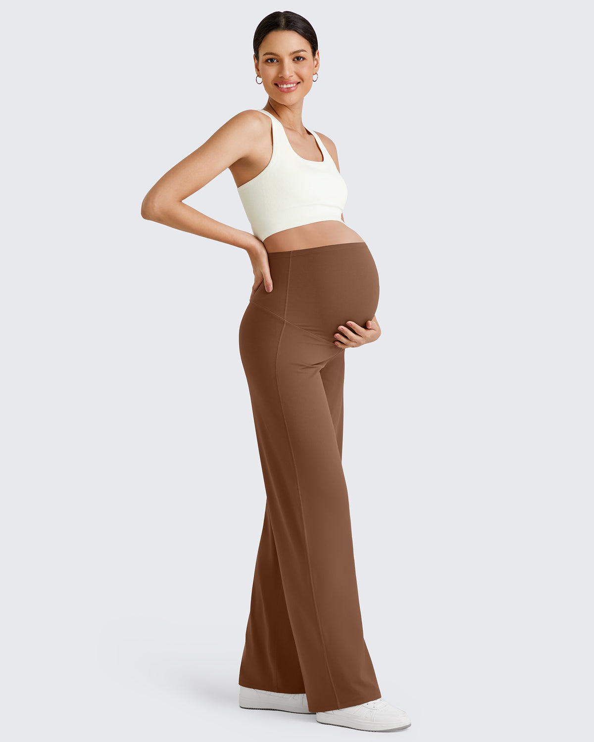 G4Free - BareFeel Maternity Wide Leg Dress Pants -GF24JY347FA-S