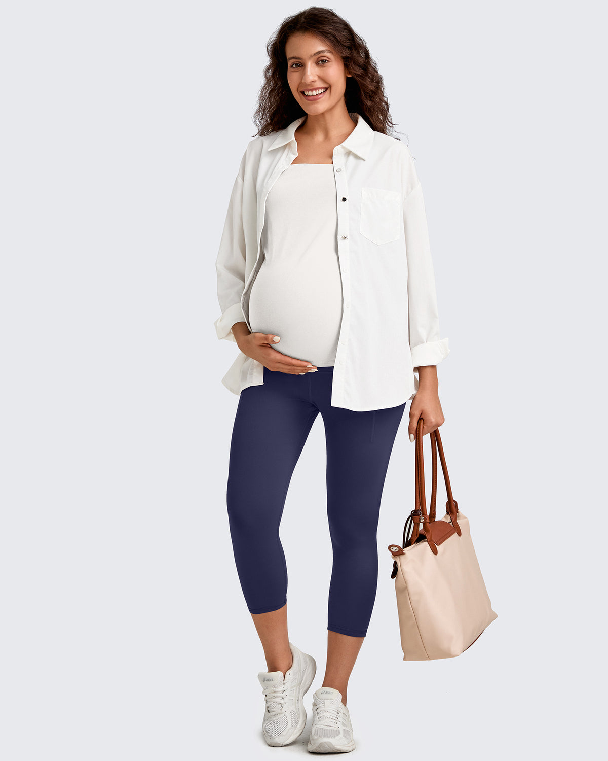 G4Free - BareFeel Pregnancy Capri Leggings 21'' -GF25AY500AA-S