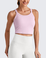 G4Free - BareFeel Racerback Cropped Sports Bra -GF25L448CA-S