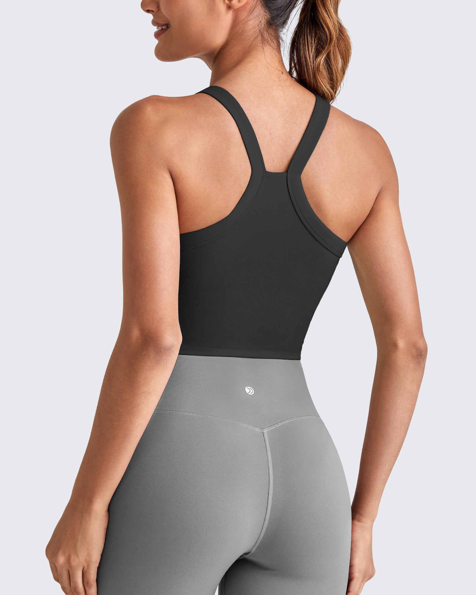 G4Free - BareFeel Racerback Cropped Sports Bra -GF25L448CA-S