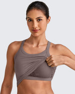 G4Free - BareFeel Racerback Cropped Sports Bra -GF25L448CA-S