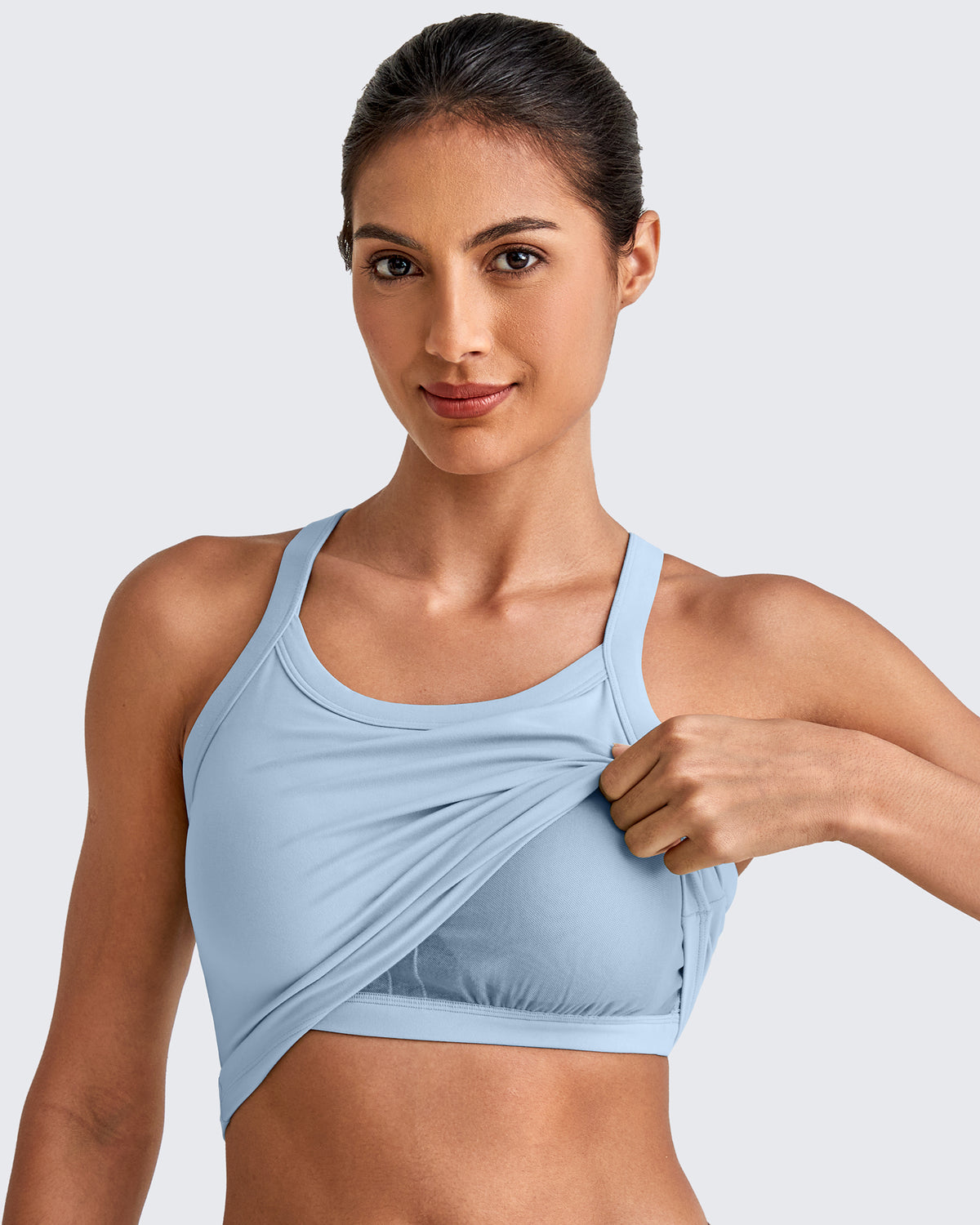 G4Free - BareFeel Racerback Cropped Sports Bra -GF25L448CA-S
