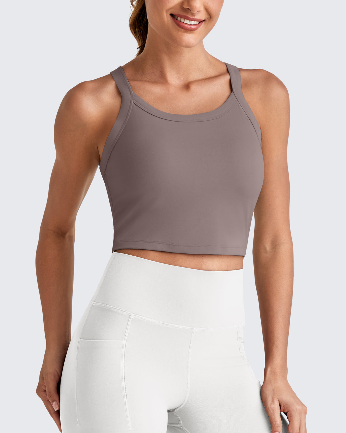 G4Free - BareFeel Racerback Cropped Sports Bra -GF25L448EA-S