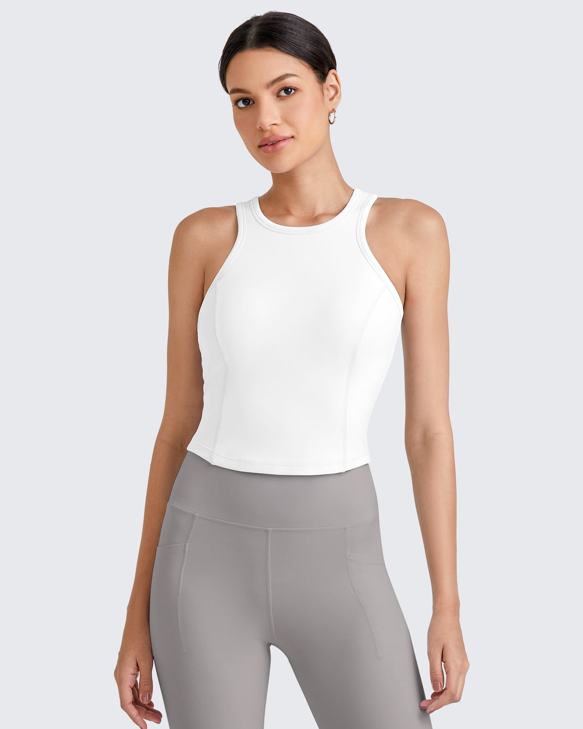 G4Free - BareFeel Racerback Sport Bras Tank -GF25L392BA-S