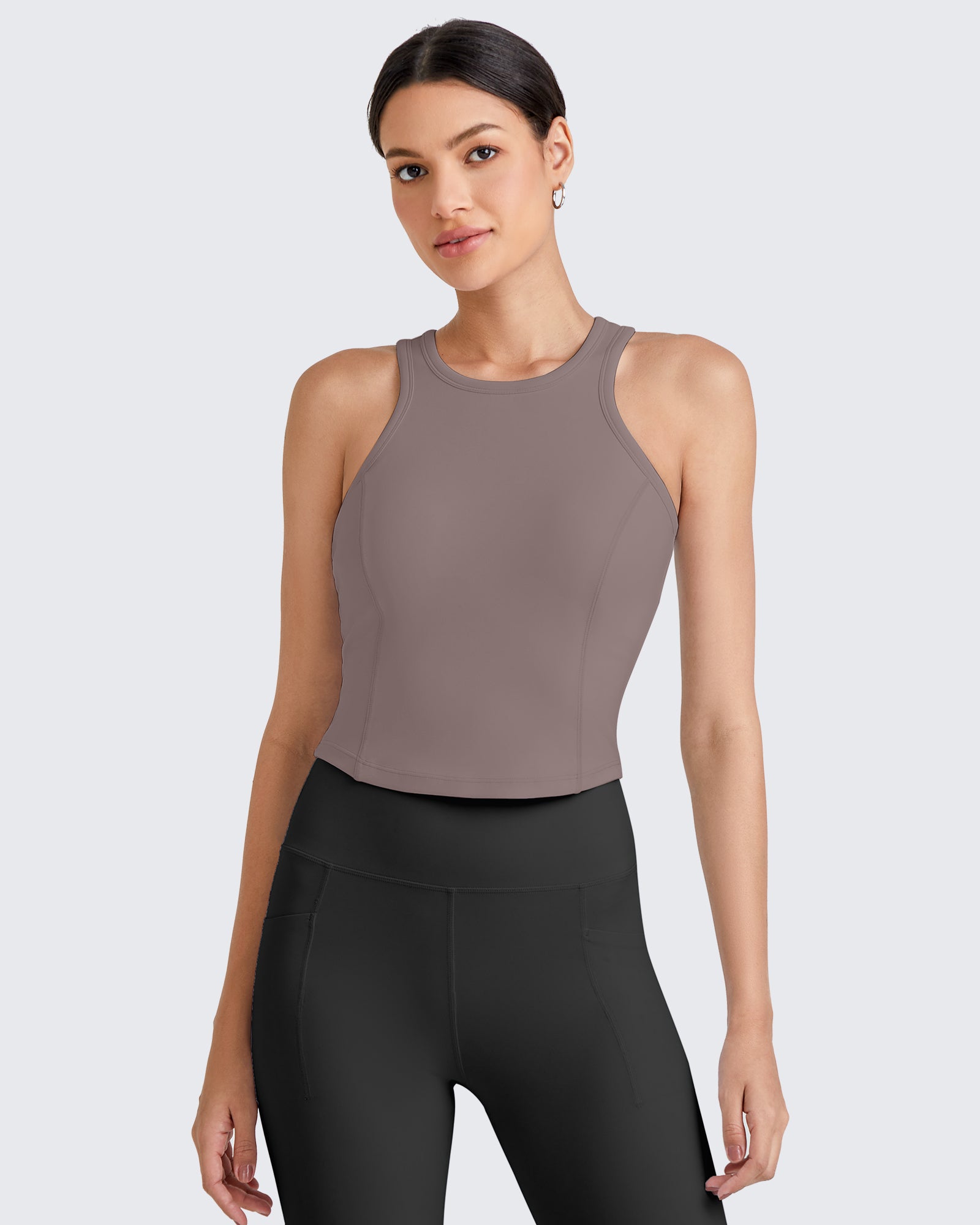 G4Free - BareFeel Racerback Sport Bras Tank -GF25L392CA-S