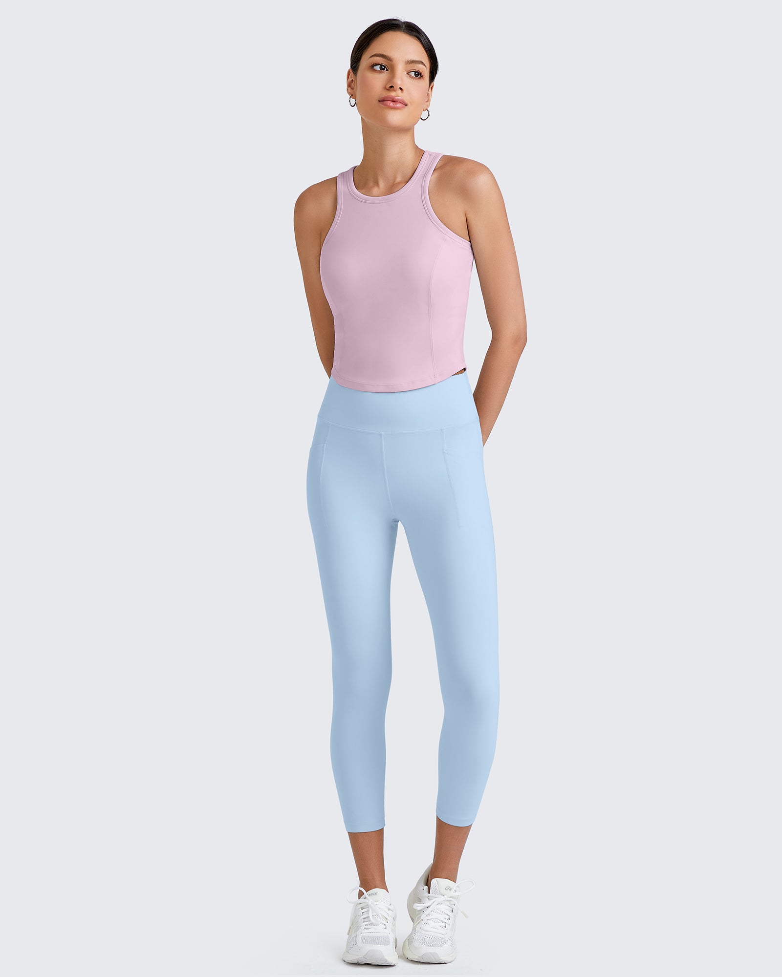 G4Free - BareFeel Racerback Sport Bras Tank -GF25L392EA-S