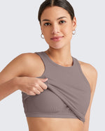 G4Free - BareFeel Racerback Sport Bras Tank -GF25L392EA-S
