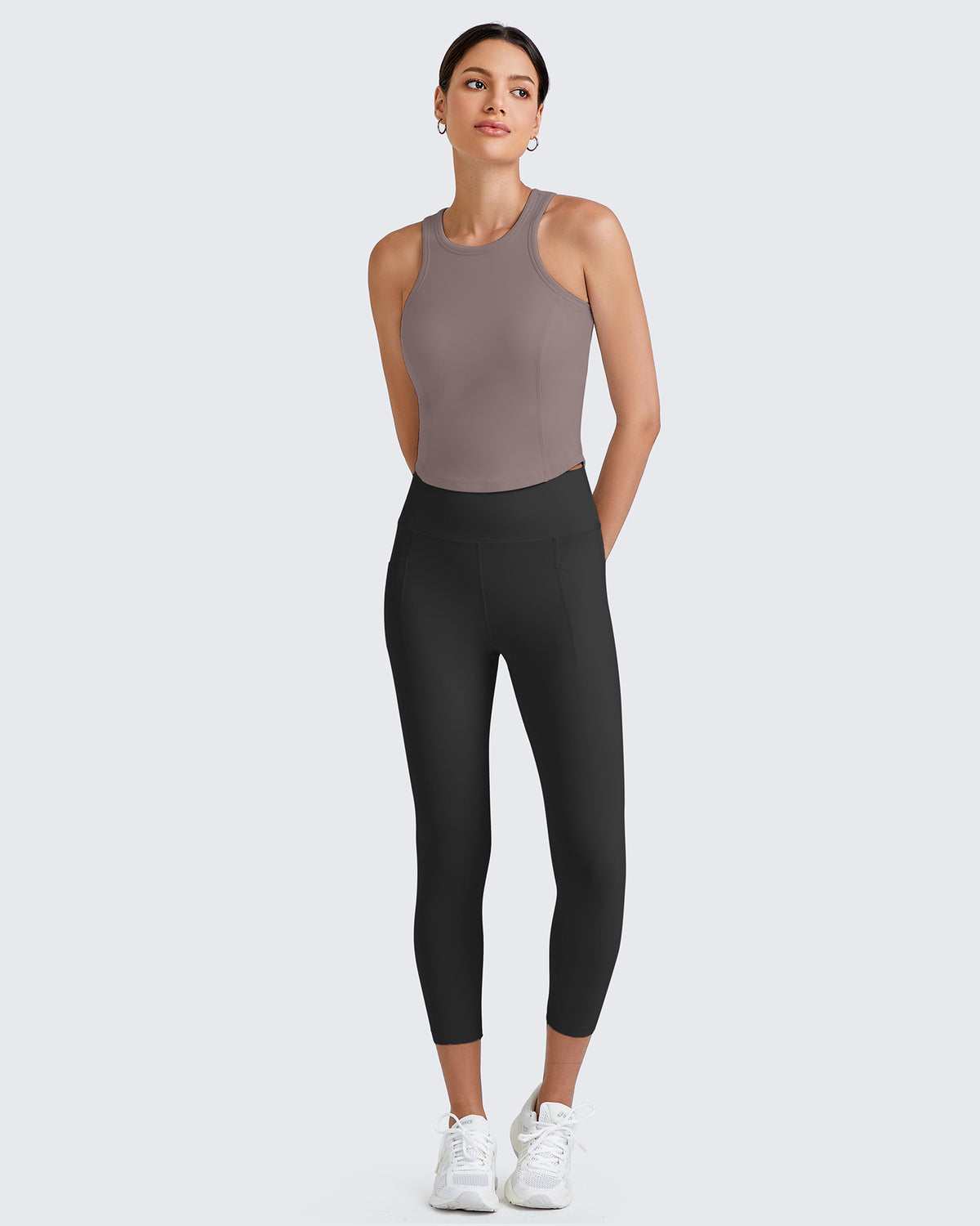 G4Free - BareFeel Racerback Sport Bras Tank -GF25L392EA-S