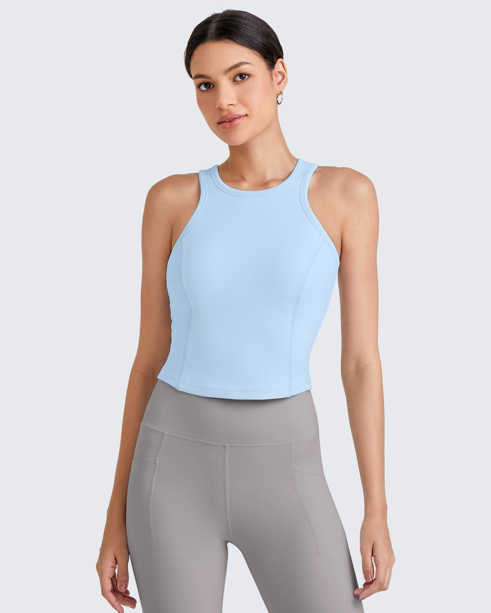 G4Free - BareFeel Racerback Sport Bras Tank -GF25L392EA-S