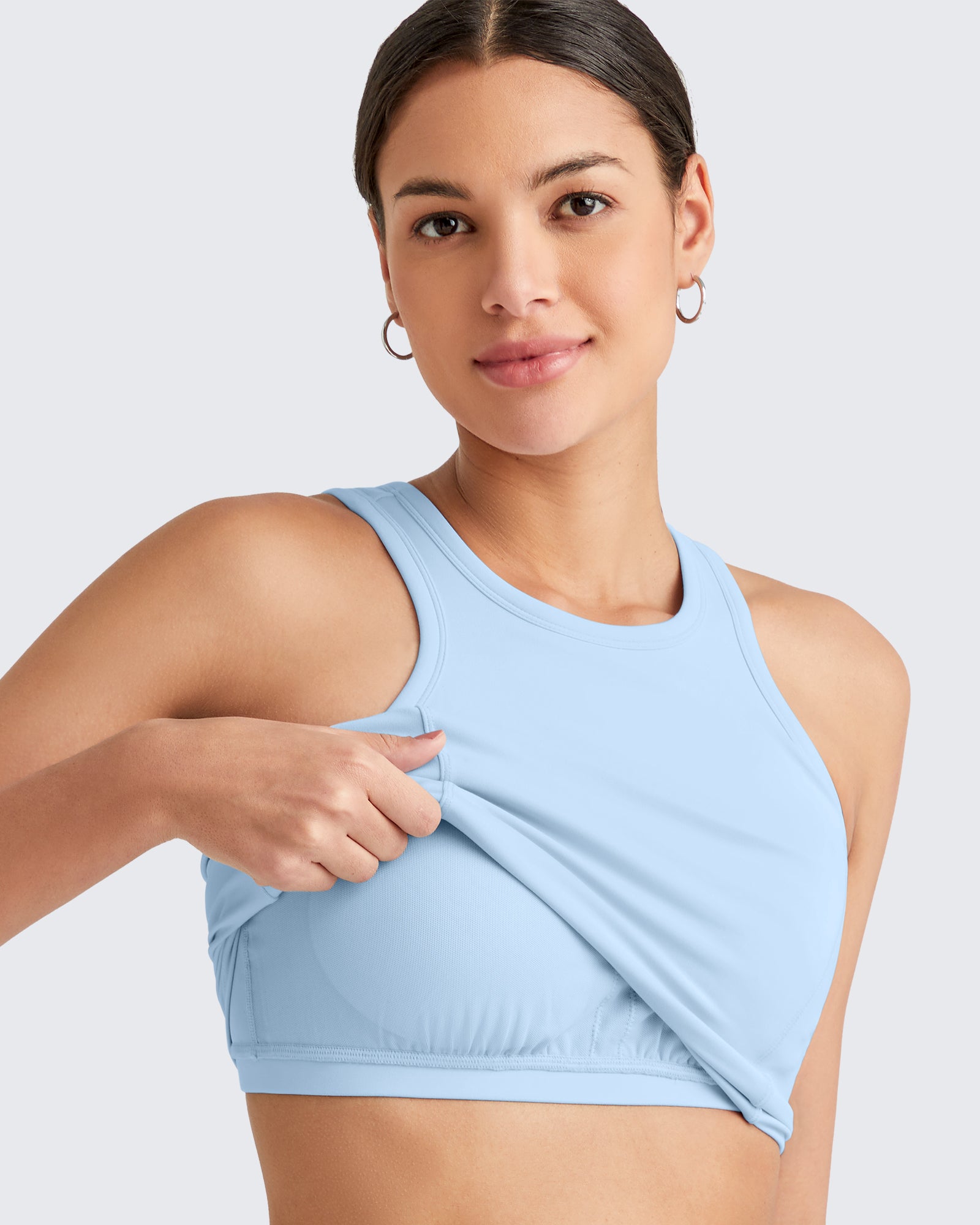 G4Free - BareFeel Racerback Sport Bras Tank -GF25L392EA-S