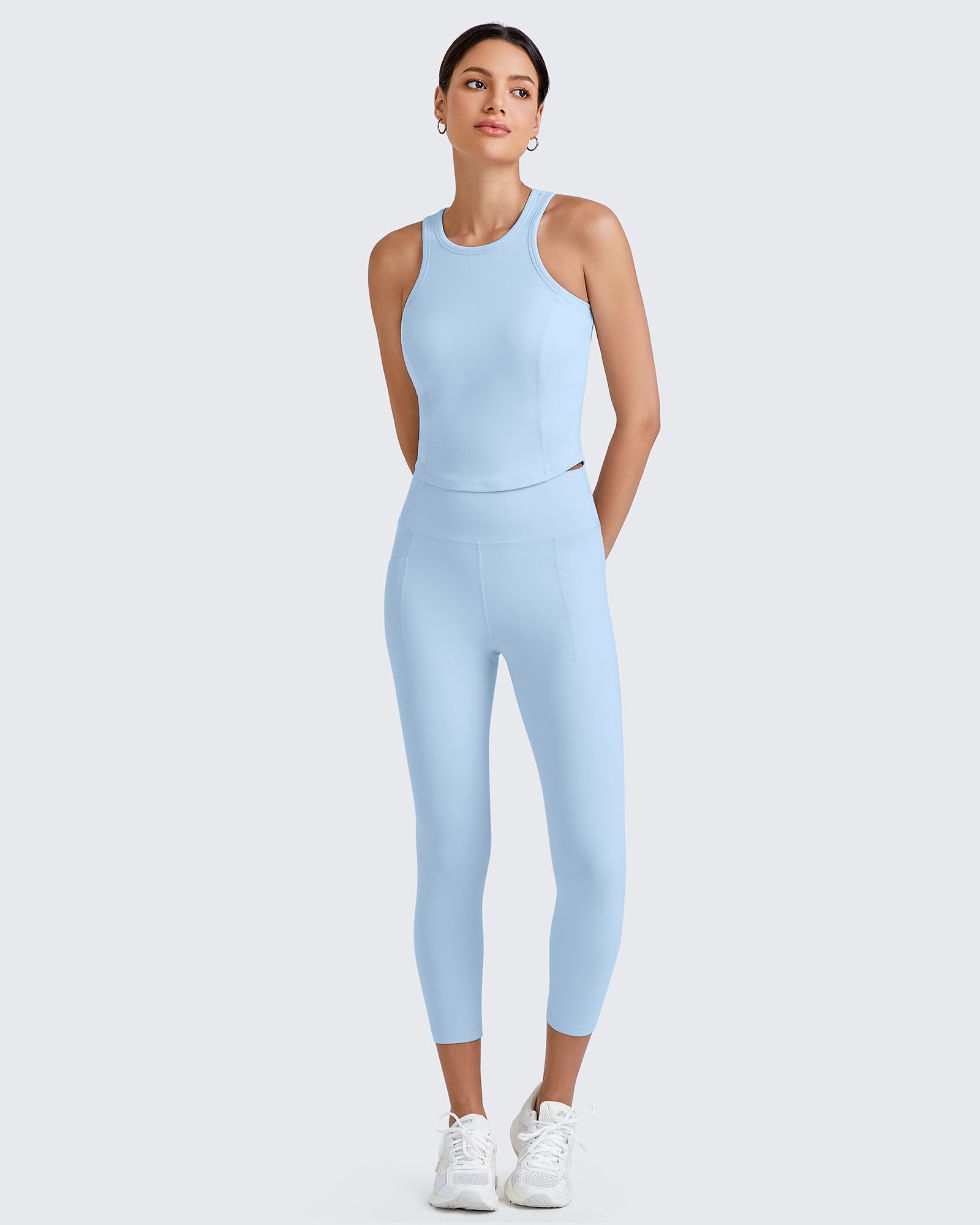 G4Free - BareFeel Racerback Sport Bras Tank -GF25L392EA-S