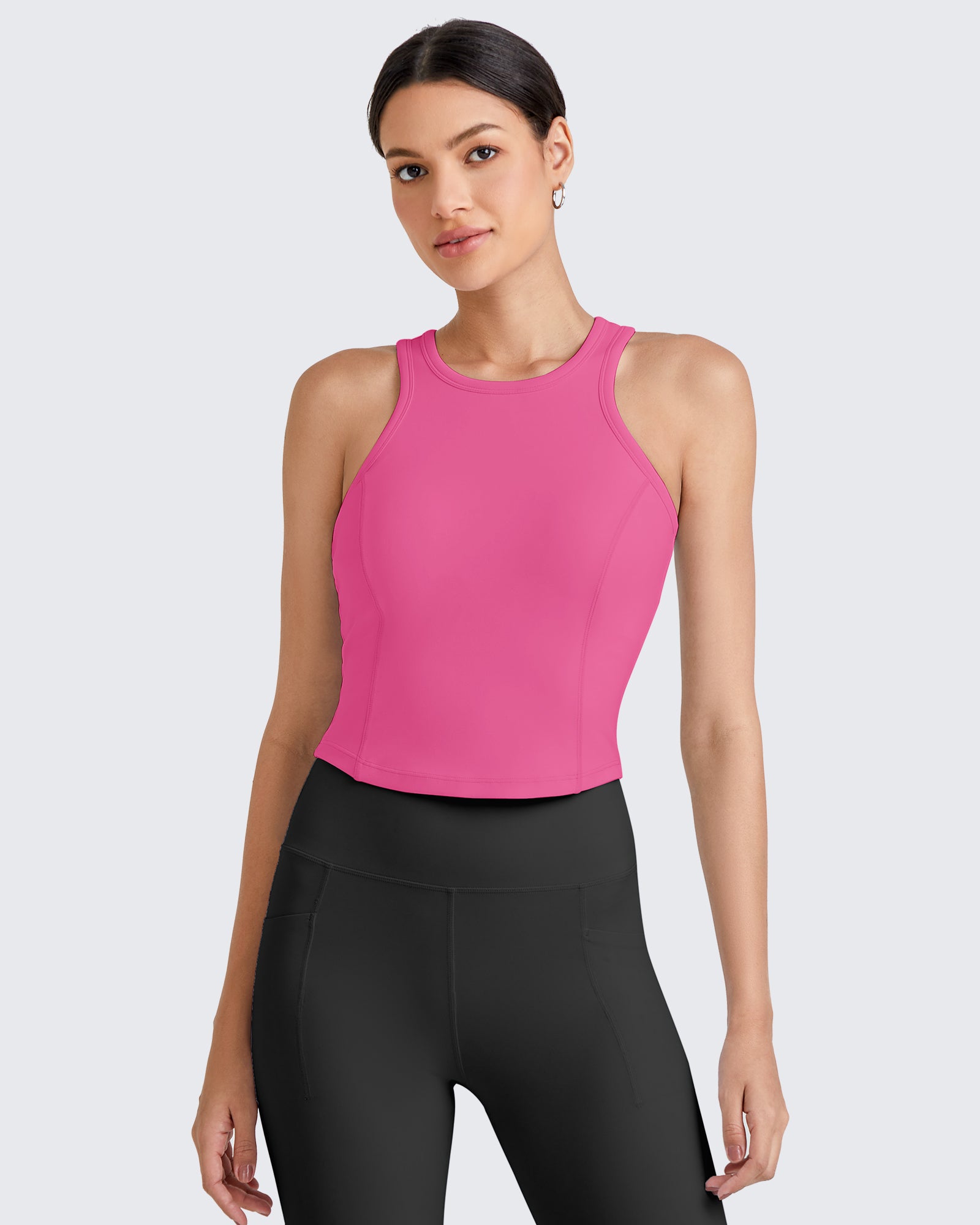 G4Free - BareFeel Racerback Sport Bras Tank -GF25L392GA-S