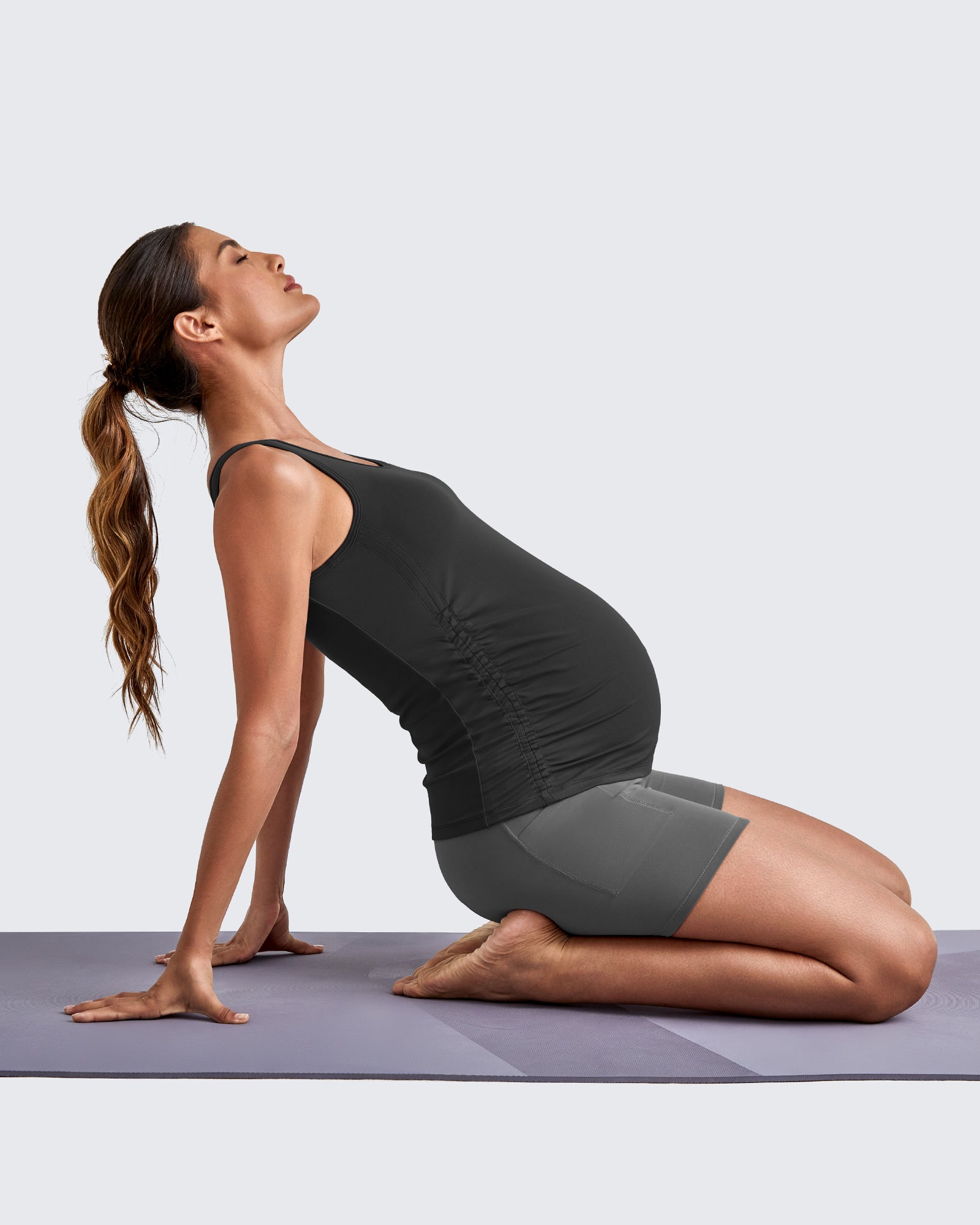 G4Free - BareFeel Ruched Workout Pregnancy Tank -GF25LY405FA-S