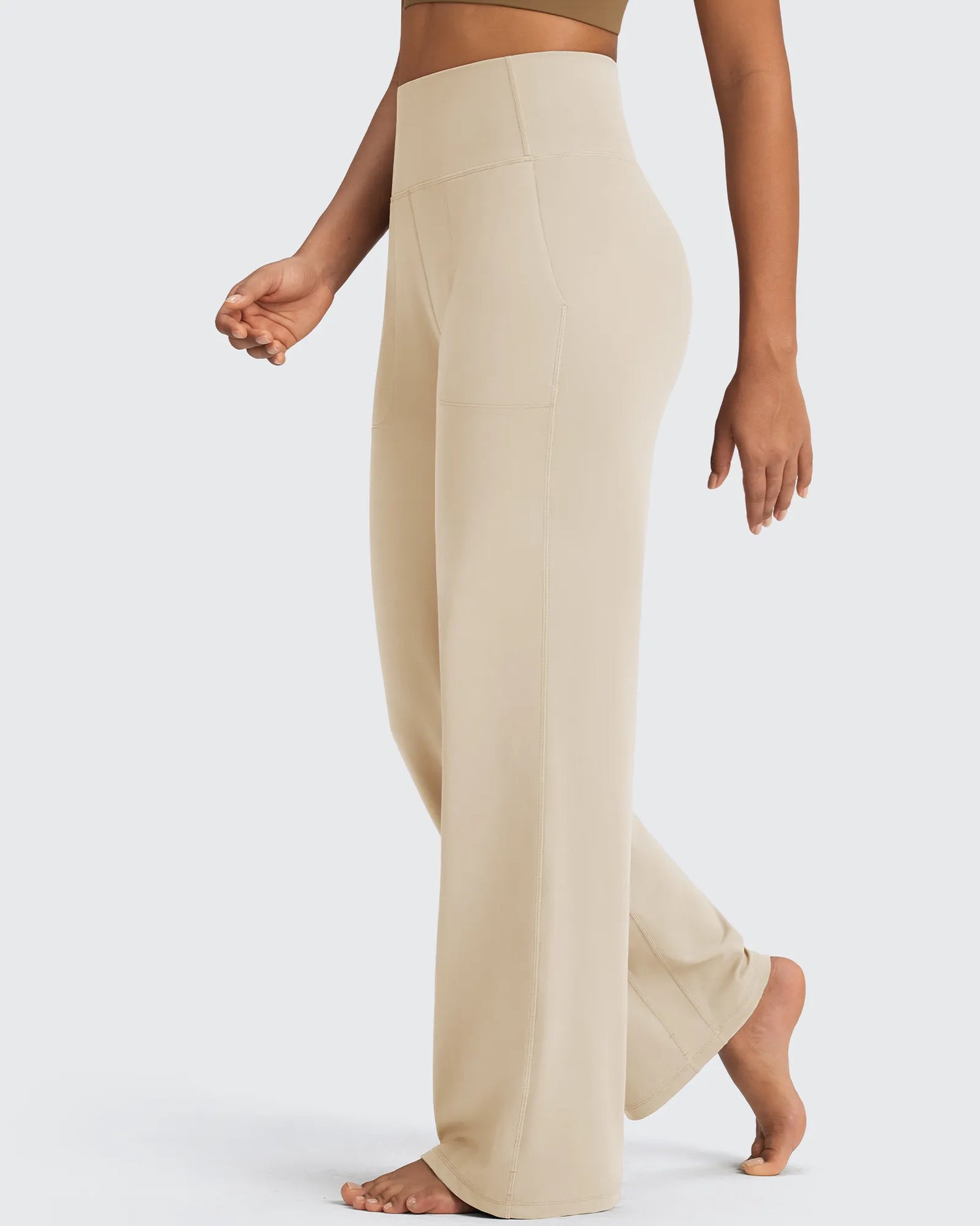 G4Free - BareFeel Seamless High-Waist Dressy Pants Petite -GF24J241BA-S