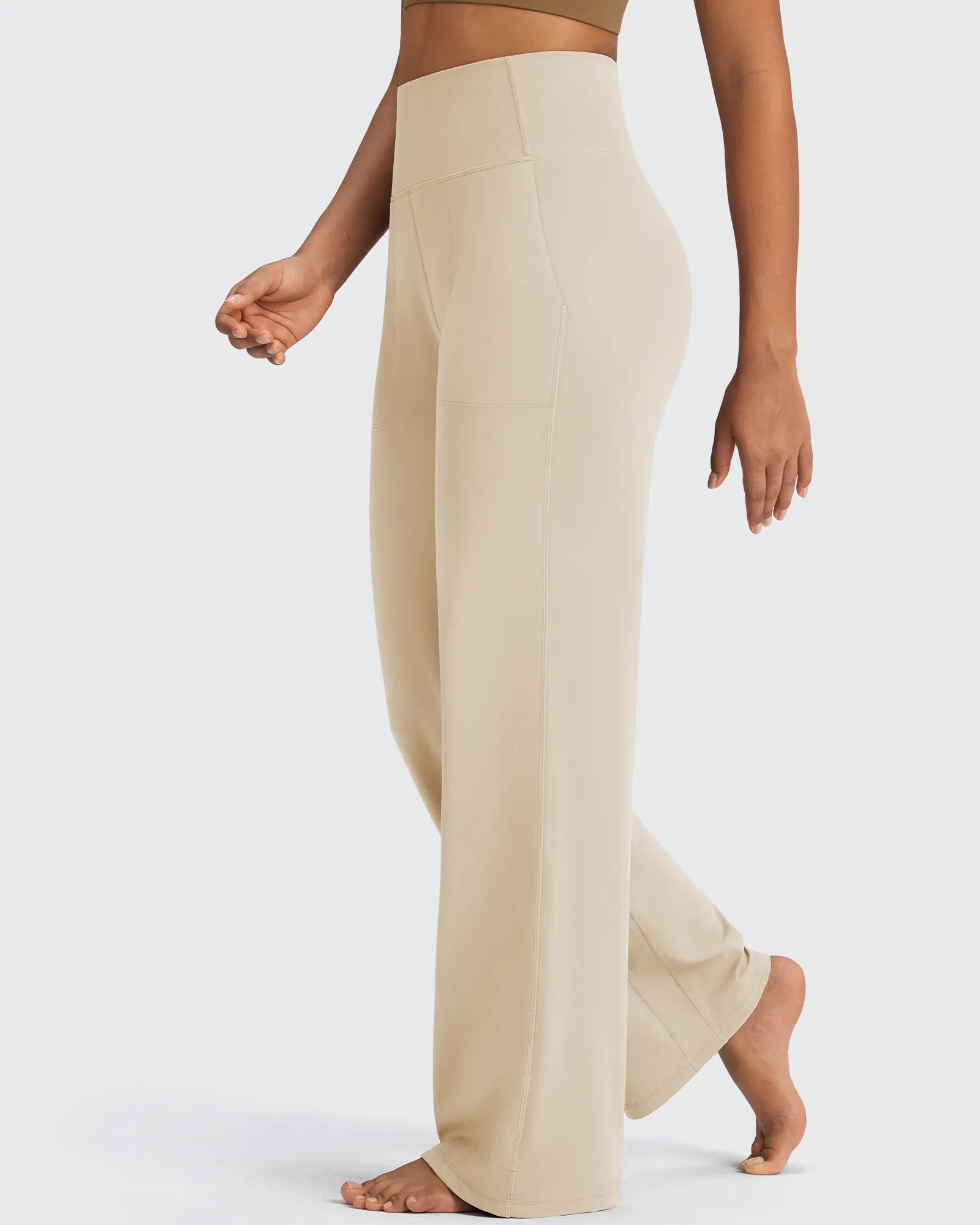 G4Free - BareFeel Seamless High-Waist Dressy Pants Petite -GF24J241BA-S